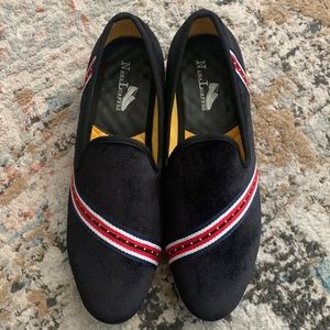 Men’s Black Velvet Loafers